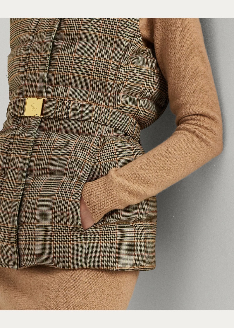 Chaleco Glen Plaid Acolchado Tweed Down Mujer Multicolor | DZGW14576 - vista 5