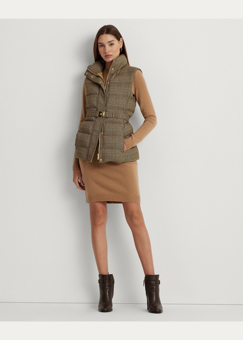 Chaleco Glen Plaid Acolchado Tweed Down Mujer Multicolor | DZGW14576 - vista 7