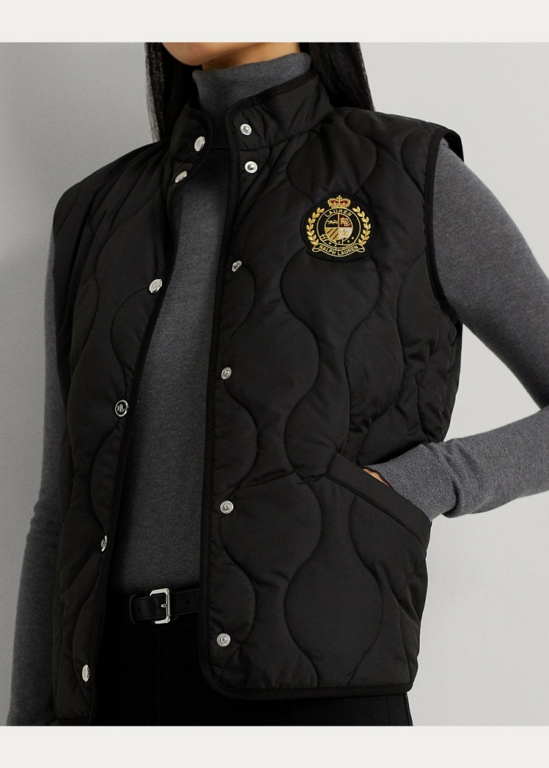Chaleco Onion-Acolchado Mockneck Mujer Negros | WXGN51906 - vista 3
