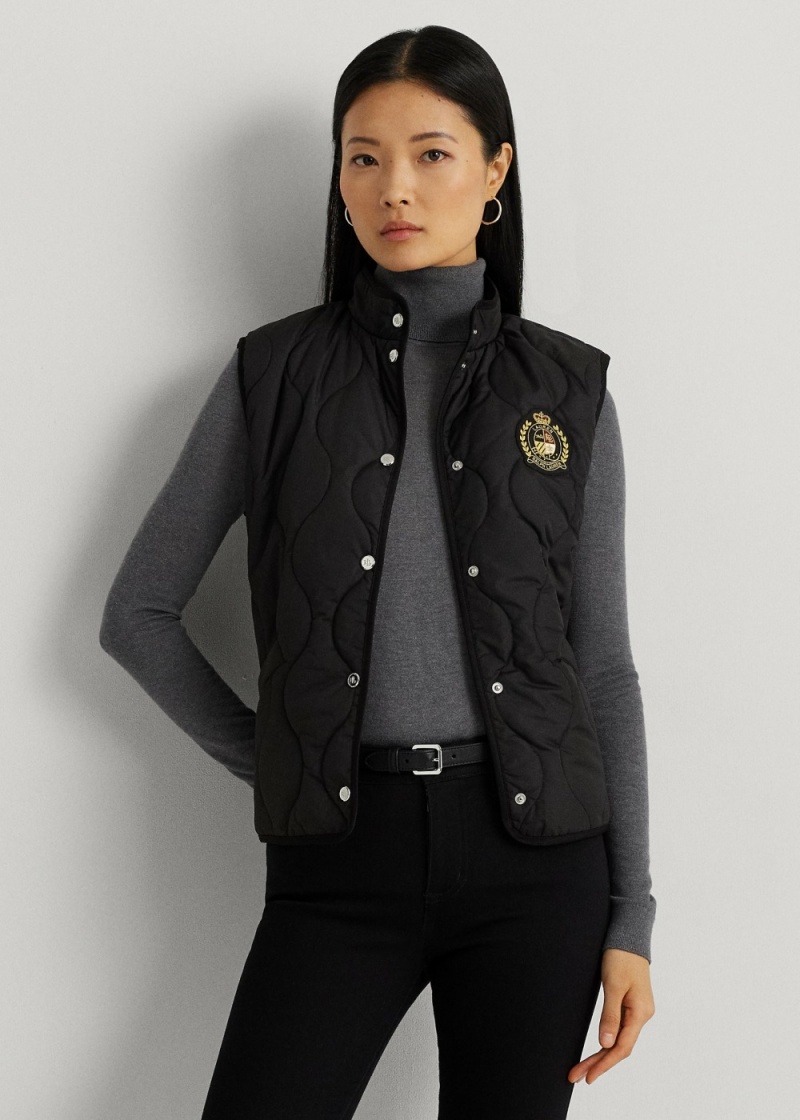 Chaleco Onion-Acolchado Mockneck Mujer Negros | WXGN51906 - vista 1