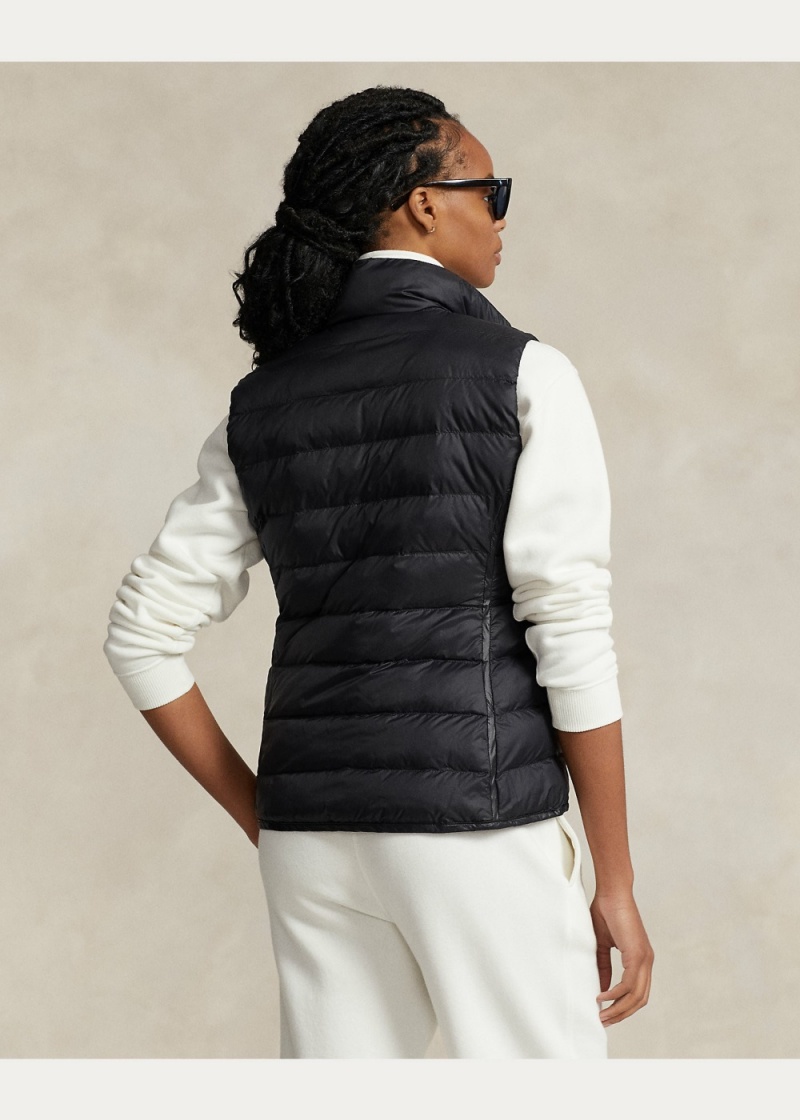 Chaleco Packable Agua-Repellant Acolchado Mujer Negros | CHAD29861 - vista 3