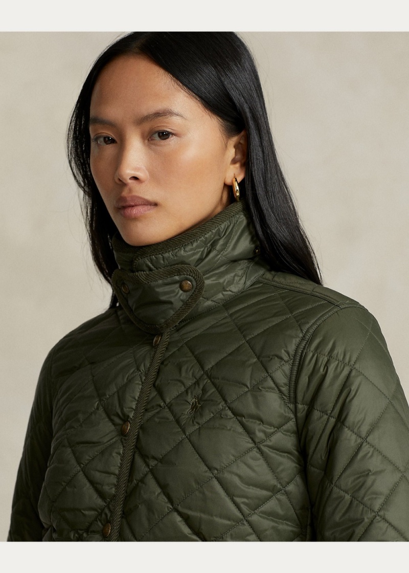 Chamarras Acolchado Mujer Verde Oliva | AOKT10798 - vista 2