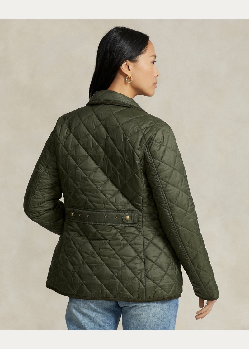 Chamarras Acolchado Mujer Verde Oliva | AOKT10798 - vista 6
