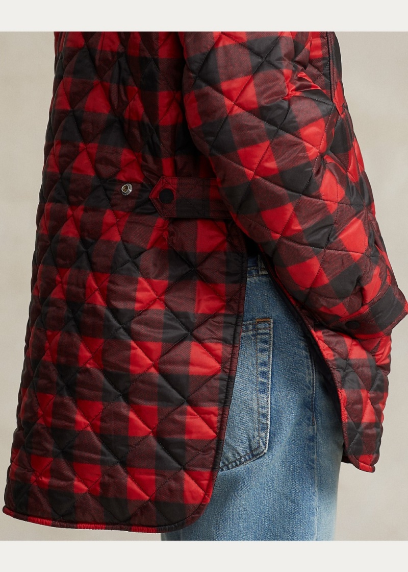 Chamarras Agua-Repellent Plaid Shirt Mujer Marrom | OLWB03825 - vista 3