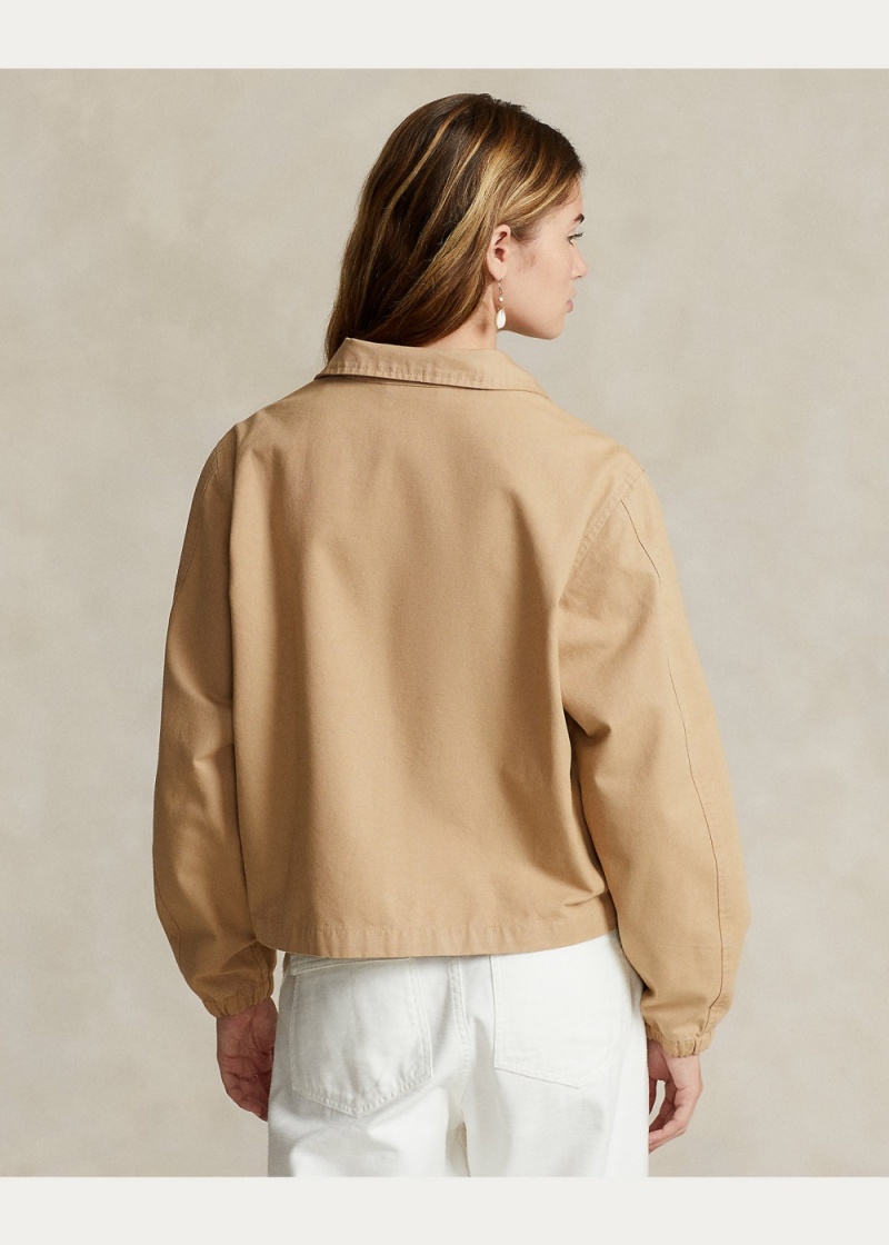 Chamarras Algodon Lona Mujer Kaki | NYMJ09364 - vista 3