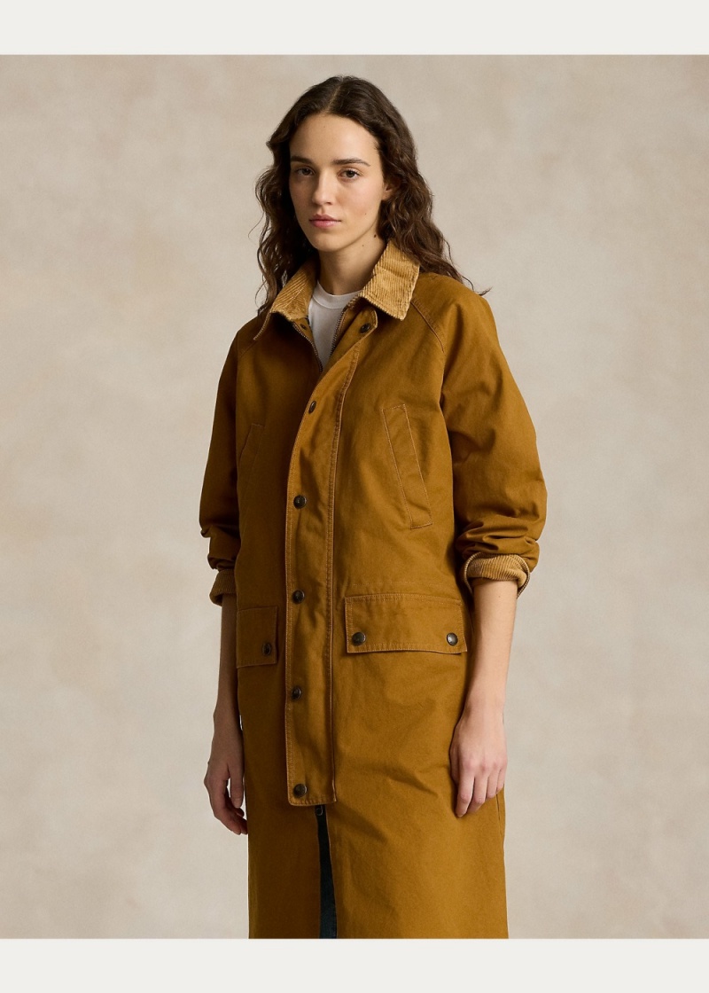 Chamarras Algodon Utility Mujer Marrom | DVHL87249 - vista 4