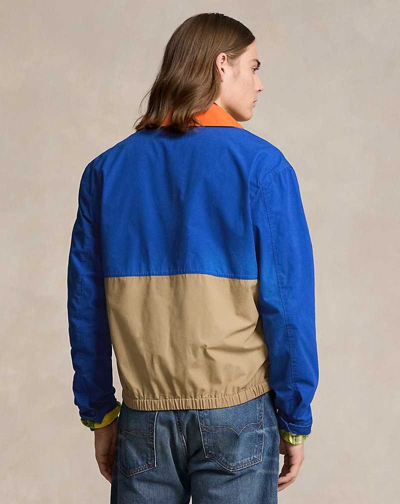 Chamarras Ralph Lauren Bayport Colour-Blocked Poplin Hombre Blu Strn/Brght Sgnl Orng/ | IYZHPNG-31 - vista 4