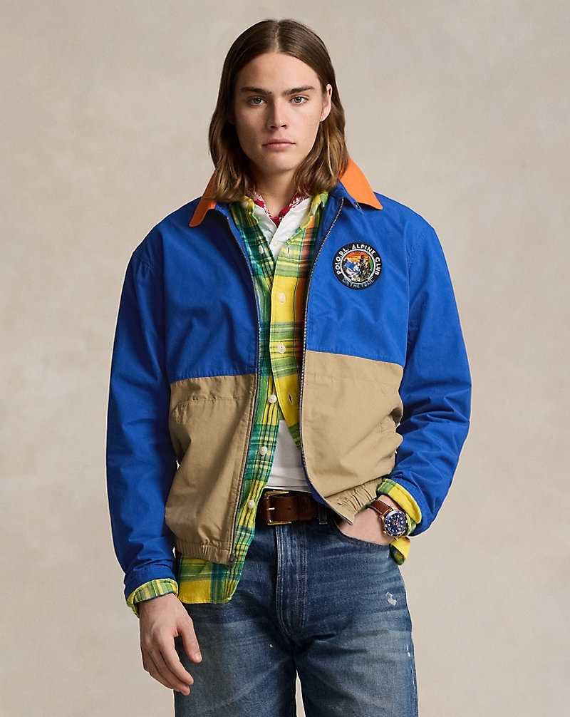 Chamarras Ralph Lauren Bayport Colour-Blocked Poplin Hombre Blu Strn/Brght Sgnl Orng/ | IYZHPNG-31 - vista 1