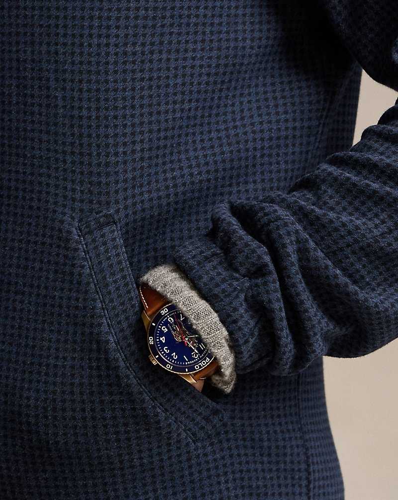 Chamarras Ralph Lauren Bayport Double-Knit Jersey Hombre Azul Marino | BVIKAEN-18 - vista 5