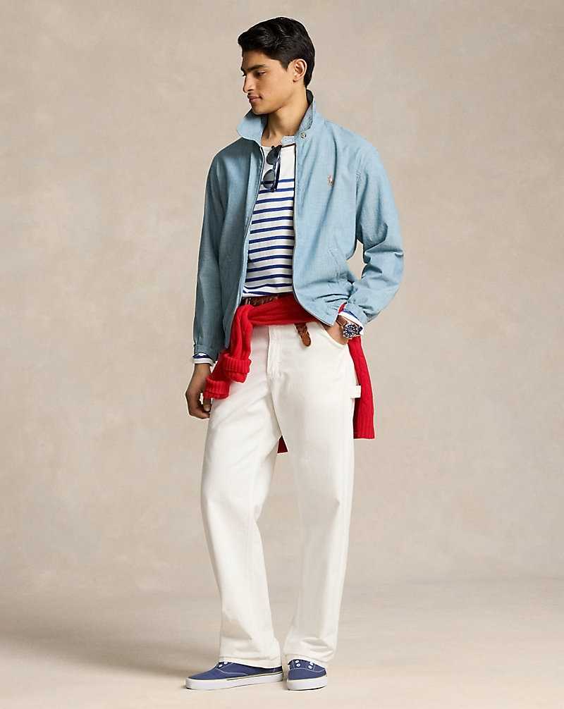 Chamarras Ralph Lauren Bayport Indigo Chambray Hombre Chambray | SBNHFUI-67 - vista 3