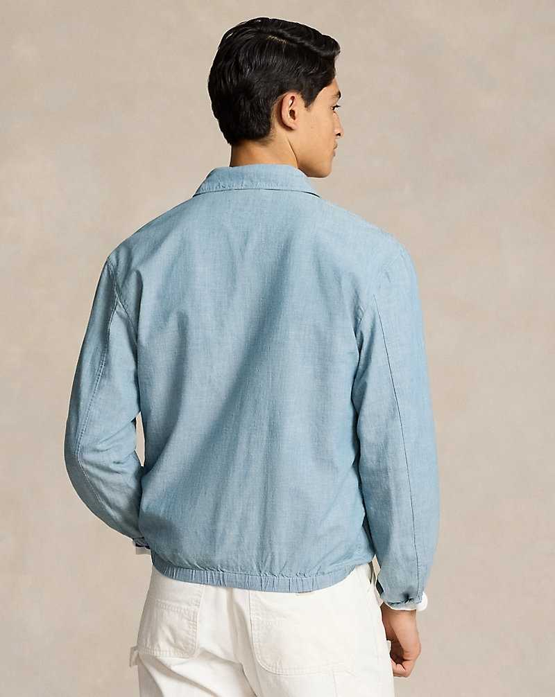 Chamarras Ralph Lauren Bayport Indigo Chambray Hombre Chambray | SBNHFUI-67 - vista 4
