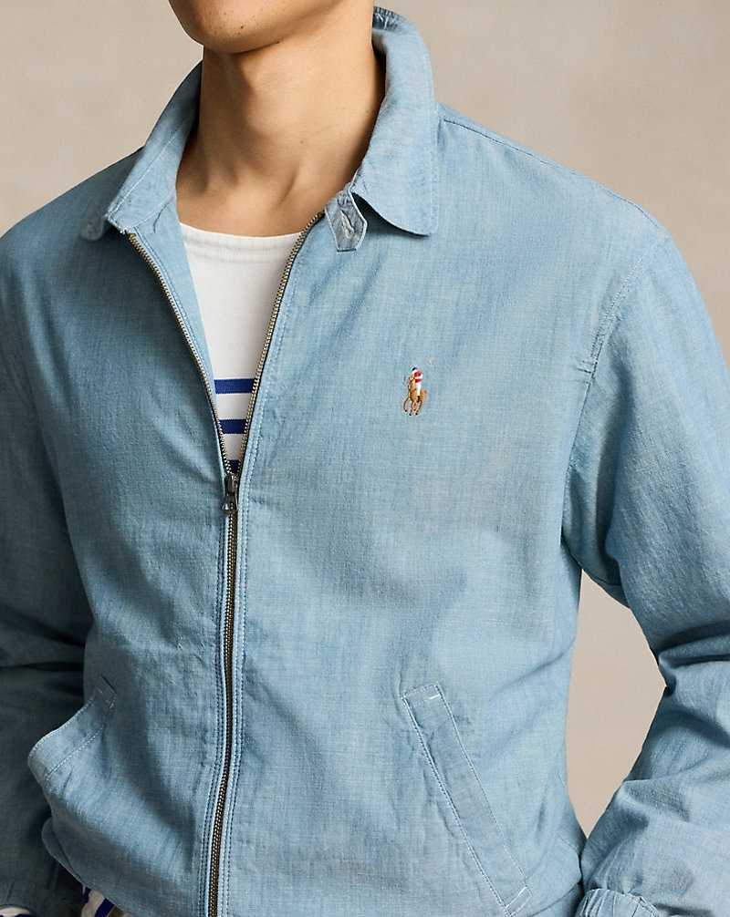 Chamarras Ralph Lauren Bayport Indigo Chambray Hombre Chambray | SBNHFUI-67 - vista 5