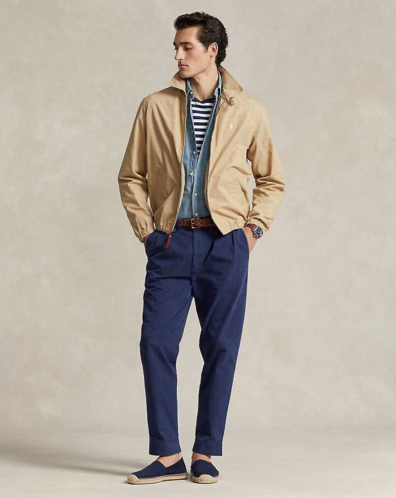 Chamarras Ralph Lauren Bayport Poplin Hombre Kaki | TWBJNUS-80 - vista 3