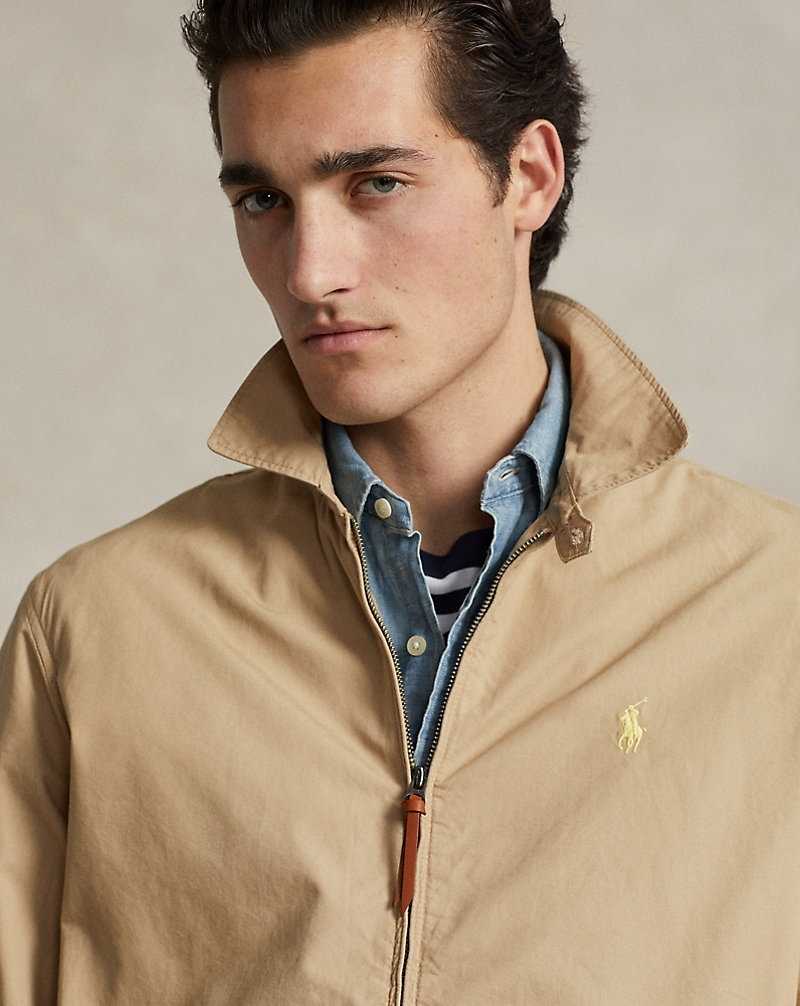 Chamarras Ralph Lauren Bayport Poplin Hombre Kaki | TWBJNUS-80 - vista 5