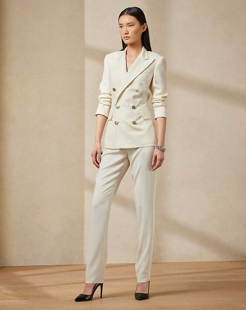 Chamarras Ralph Lauren Camden Cashmere Mujer Creme | GWQOXSM-04 - vista 3