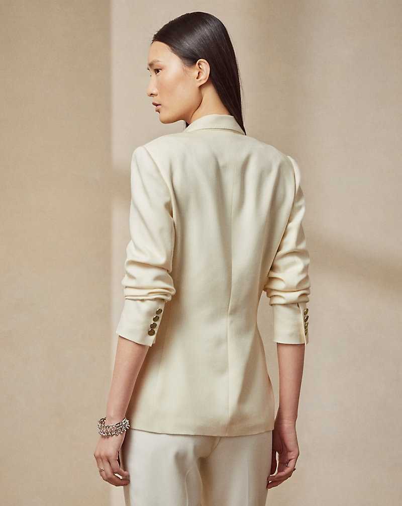Chamarras Ralph Lauren Camden Cashmere Mujer Creme | GWQOXSM-04 - vista 4