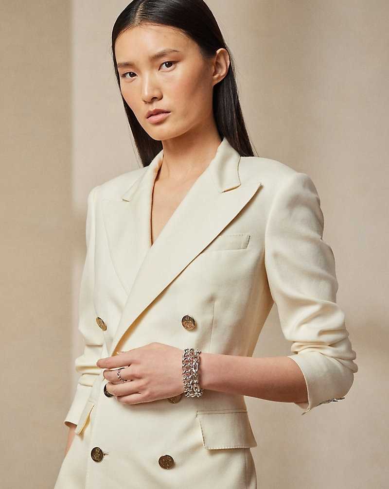 Chamarras Ralph Lauren Camden Cashmere Mujer Creme | GWQOXSM-04 - vista 5