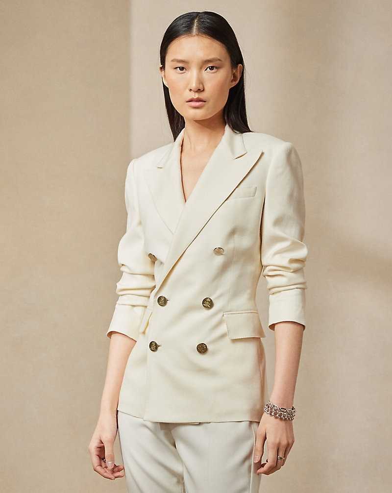 Chamarras Ralph Lauren Camden Cashmere Mujer Creme | GWQOXSM-04 - vista 1