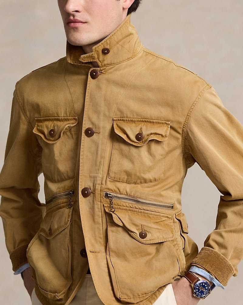 Chamarras Ralph Lauren Canvas Wading Hombre Berkshire Tan X | QWBCHZF-93 - vista 5