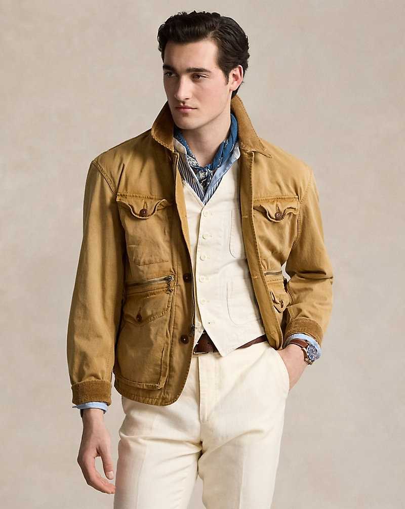 Chamarras Ralph Lauren Canvas Wading Hombre Berkshire Tan X | QWBCHZF-93 - vista 1