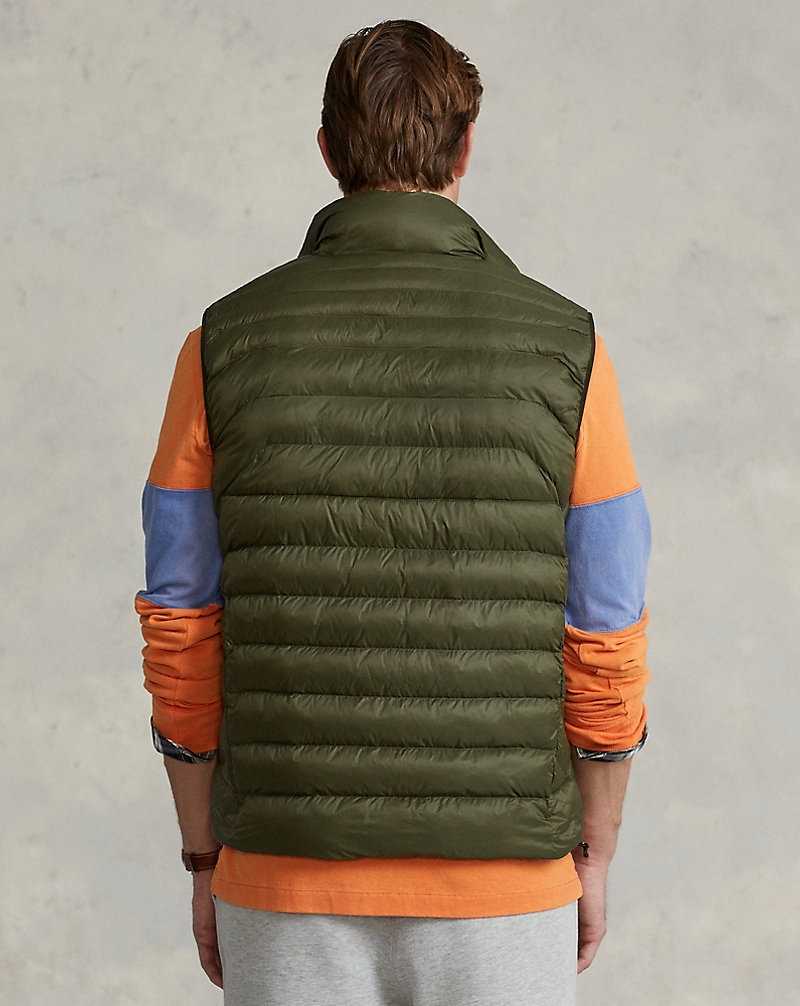 Chamarras Ralph Lauren Colden Packable Water-Repellent Gilet Hombre Azules | DKTCMXR-03 - vista 4