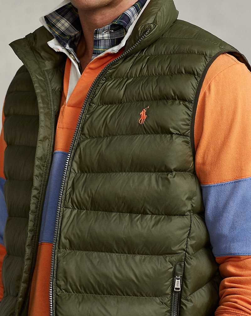 Chamarras Ralph Lauren Colden Packable Water-Repellent Gilet Hombre Azules | DKTCMXR-03 - vista 5
