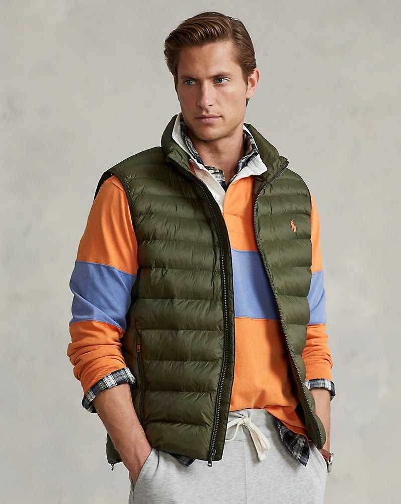 Chamarras Ralph Lauren Colden Packable Water-Repellent Gilet Hombre Azules | DKTCMXR-03 - vista 1