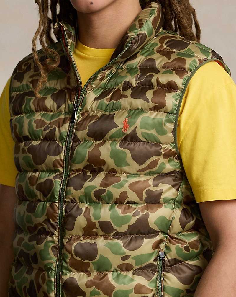 Chamarras Ralph Lauren Colden Packable Water-Repellent Gilet Hombre Camuflados | XPNOSUM-95 - vista 5