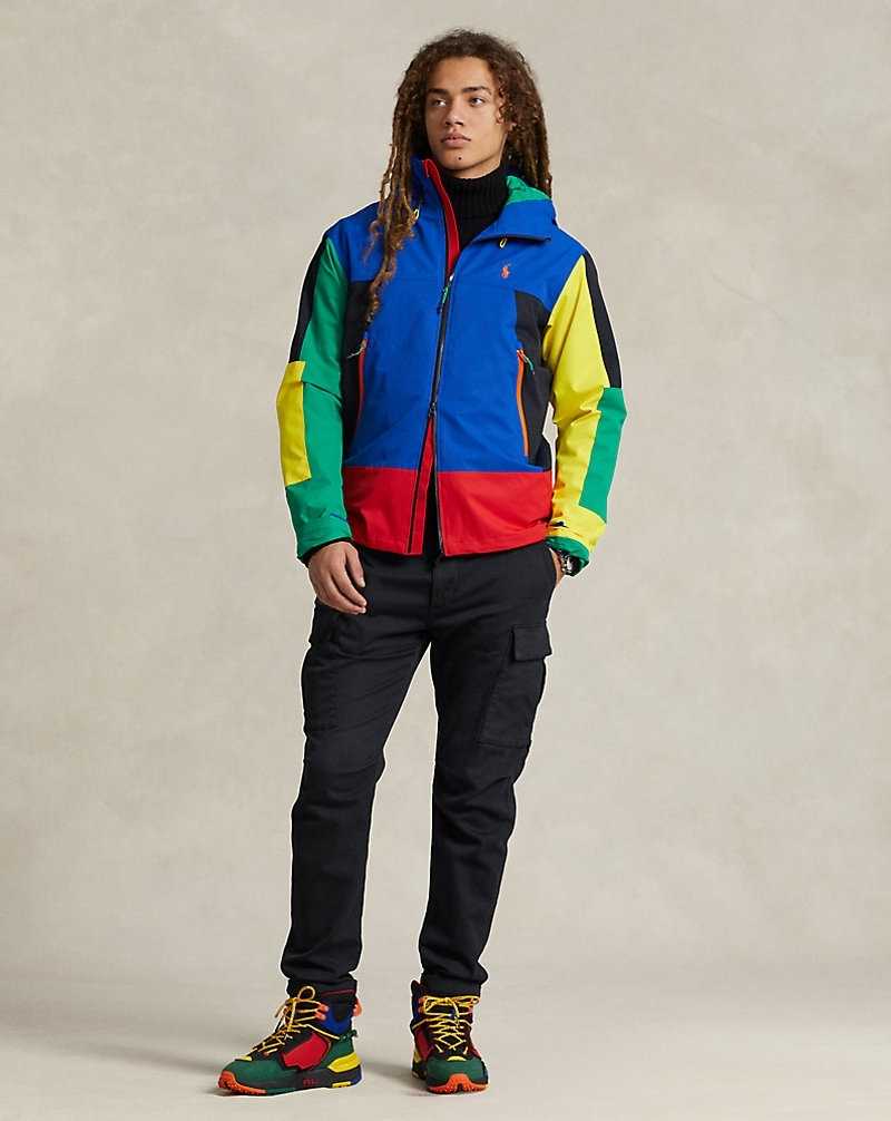 Chamarras Ralph Lauren Colour-Blocked Water-Resistant Hombre Sapphire Star Multi | IGHUDSY-98 - vista 3