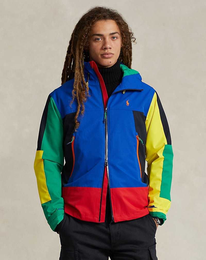 Chamarras Ralph Lauren Colour-Blocked Water-Resistant Hombre Sapphire Star Multi | IGHUDSY-98 - vista 1