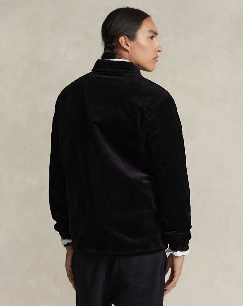 Chamarras Ralph Lauren Corduroy Coach's Hombre Negros | FTOLXCH-08 - vista 4