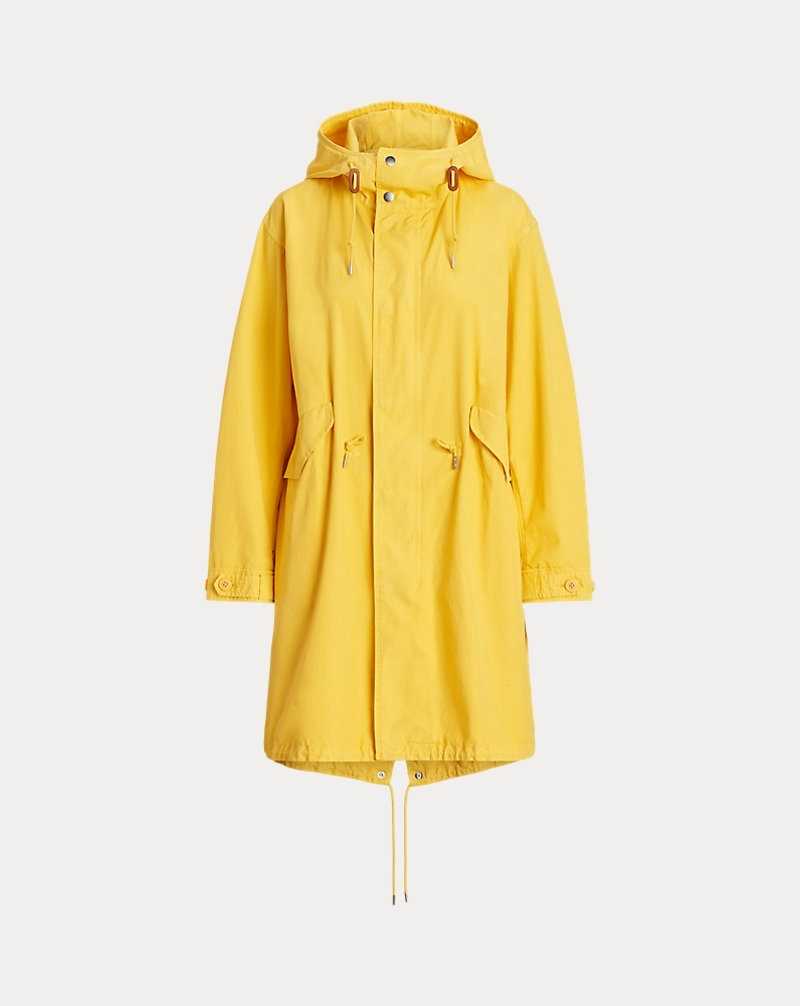 Chamarras Ralph Lauren Cotton Canvas Marsh Mujer Amarillos | PAQNZHL-41 - vista 2