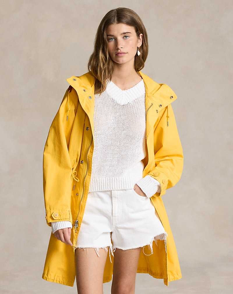 Chamarras Ralph Lauren Cotton Canvas Marsh Mujer Amarillos | PAQNZHL-41 - vista 3