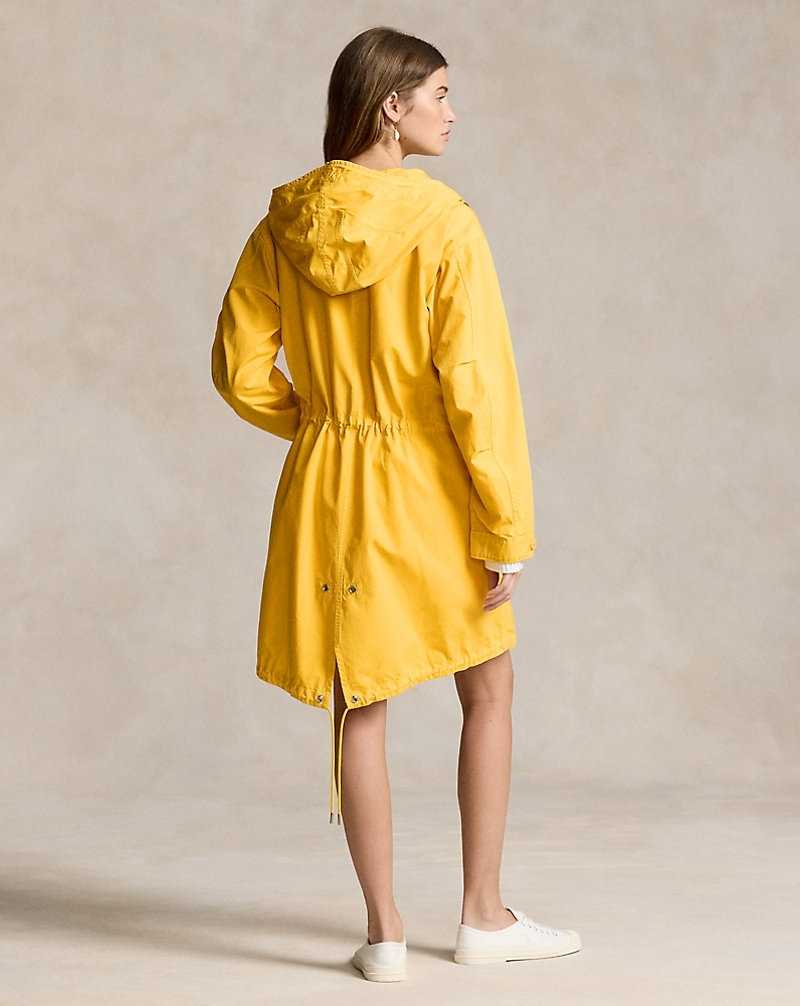 Chamarras Ralph Lauren Cotton Canvas Marsh Mujer Amarillos | PAQNZHL-41 - vista 4
