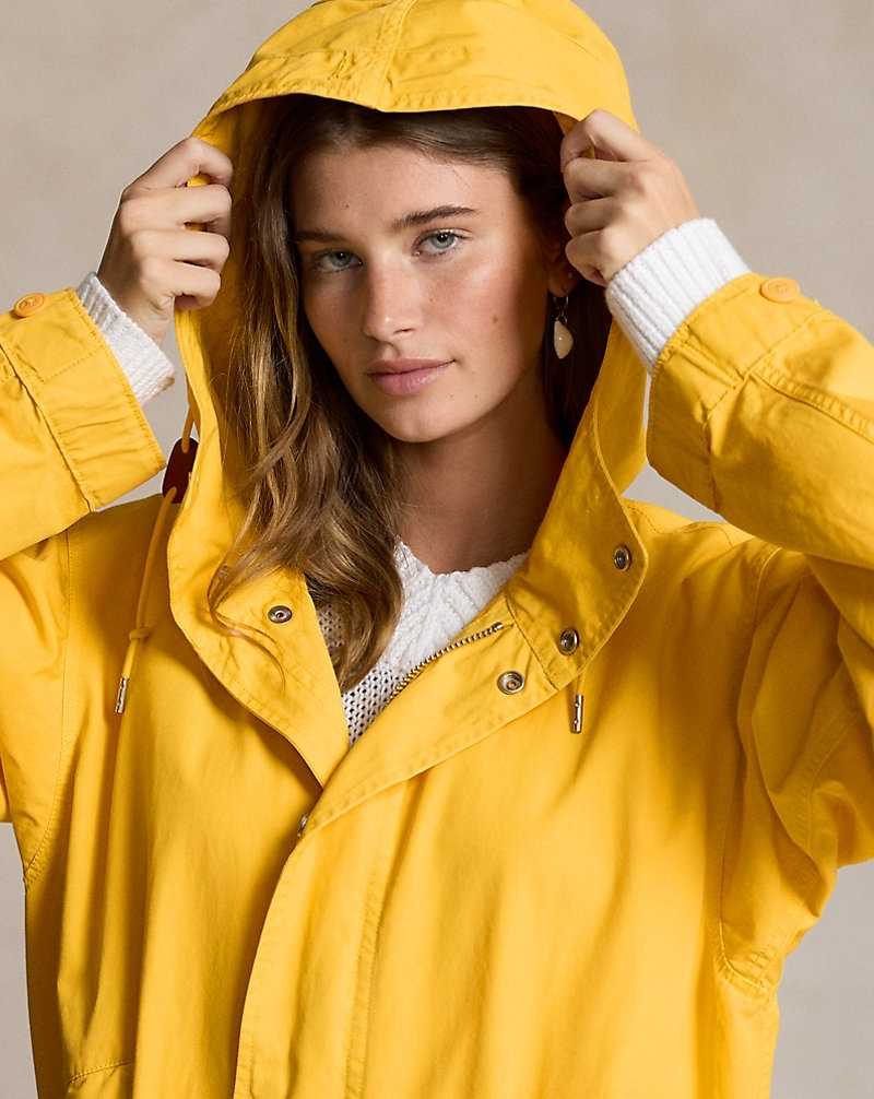 Chamarras Ralph Lauren Cotton Canvas Marsh Mujer Amarillos | PAQNZHL-41 - vista 5