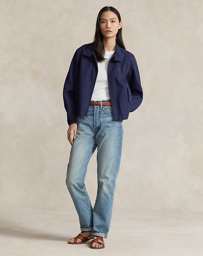 Chamarras Ralph Lauren Cotton Canvas Mujer Azul Marino | ZVMGIRN-67 - vista 3