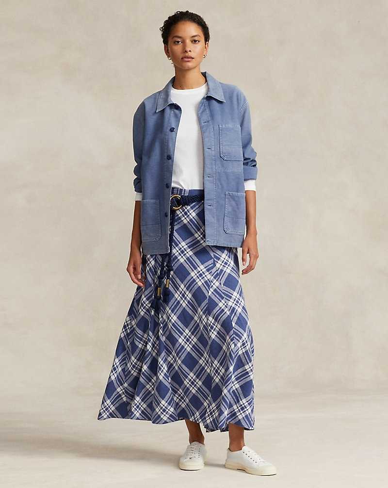 Chamarras Ralph Lauren Cotton Chore Mujer Azules | OLMUTSI-39 - vista 3
