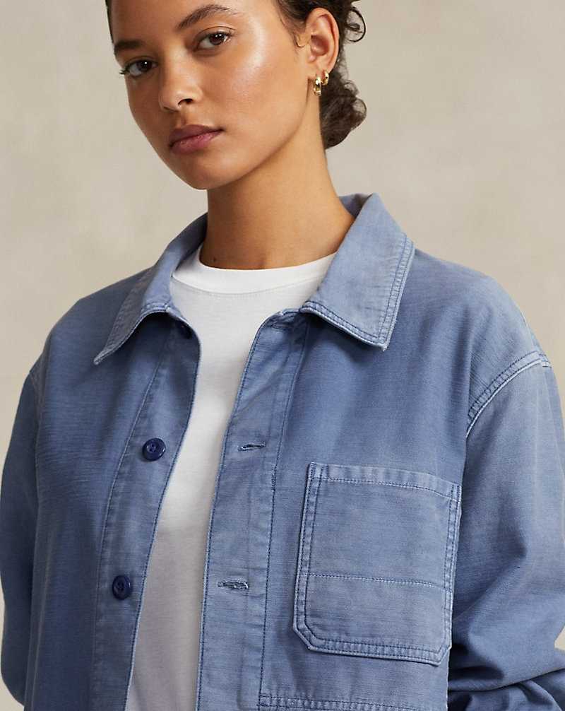 Chamarras Ralph Lauren Cotton Chore Mujer Azules | OLMUTSI-39 - vista 5