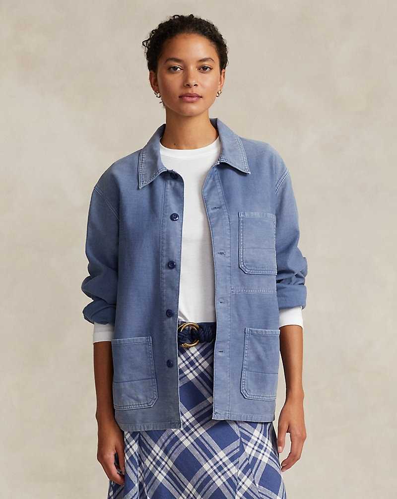 Chamarras Ralph Lauren Cotton Chore Mujer Azules | OLMUTSI-39 - vista 1