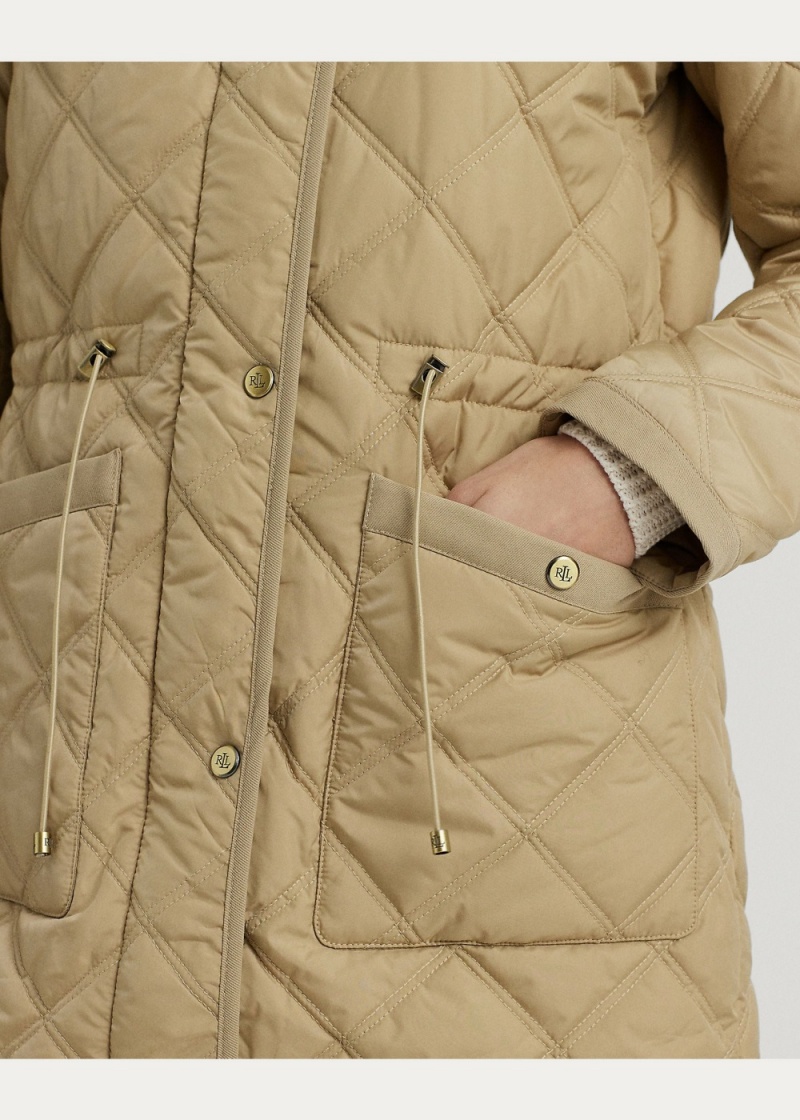 Chamarras Crest-Patch Acolchado Anorak Mujer Marrom | MAUE34071 - vista 3