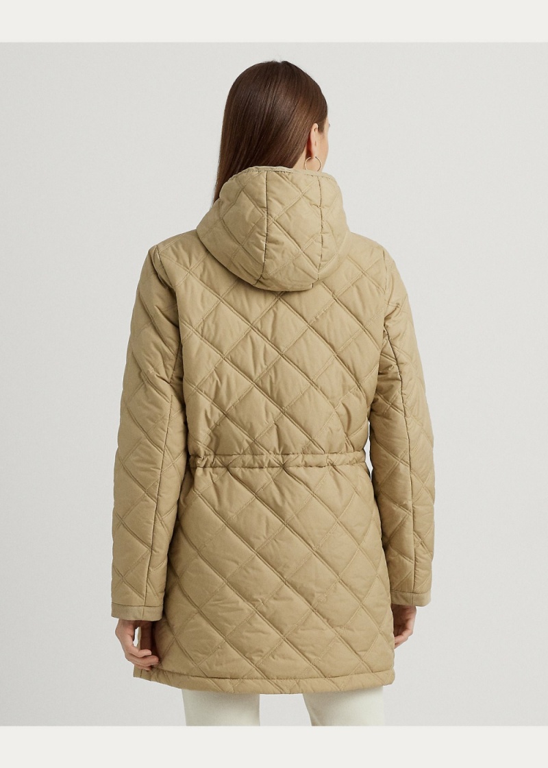 Chamarras Crest-Patch Acolchado Anorak Mujer Marrom | MAUE34071 - vista 4