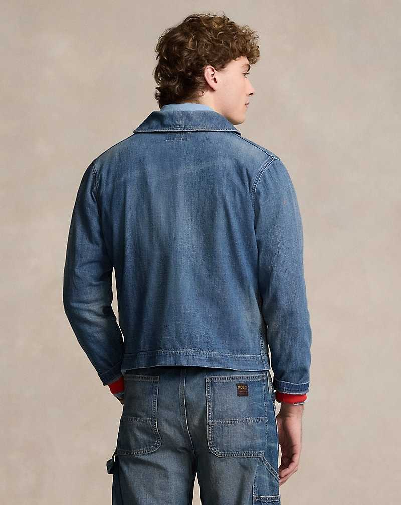 Chamarras Ralph Lauren Denim Shawl-Collar Hombre Frogholt | MTSZEFR-53 - vista 4