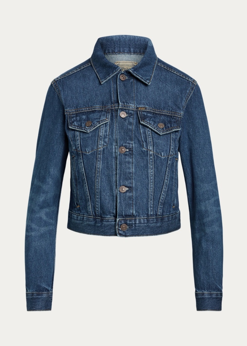 Chamarras Denim Trucker Mujer Azules | LPBA69387 - vista 1