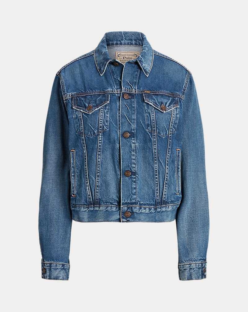 Chamarras Ralph Lauren Denim Trucker Mujer Azules | JTROCKM-03 - vista 2
