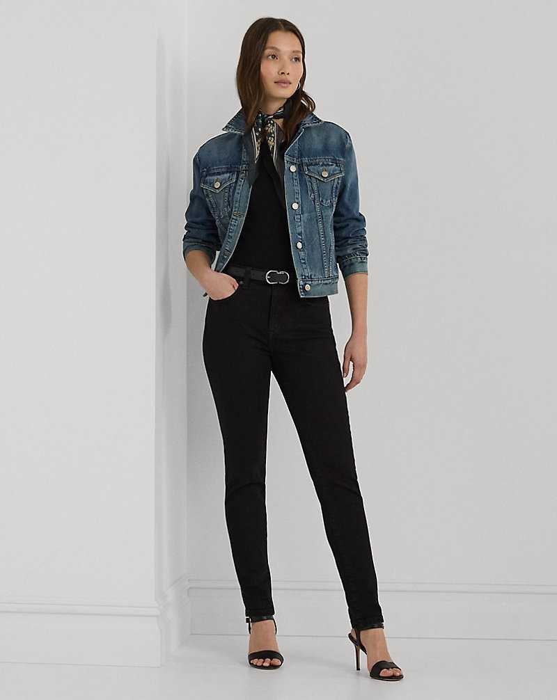 Chamarras Ralph Lauren Denim Trucker Mujer Azules Azules | KDISNLB-31 - vista 3