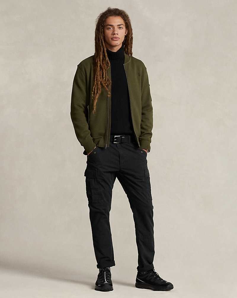 Chamarras Ralph Lauren Double-Knit Bomber Hombre Verde Oliva | ZLTHXCR-69 - vista 3