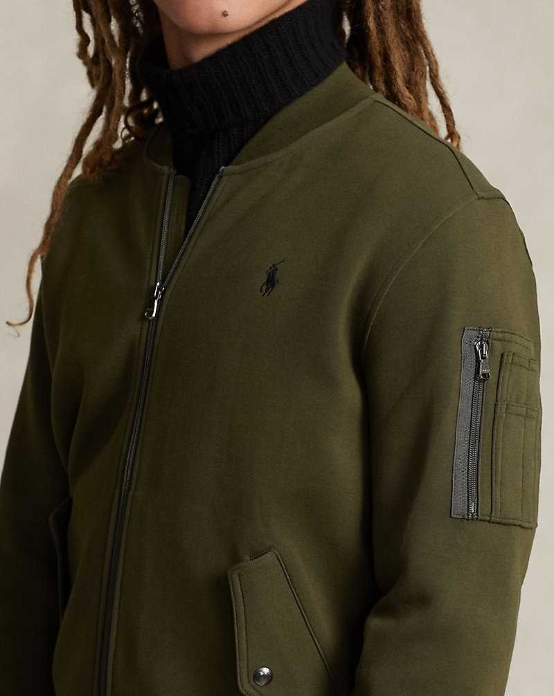 Chamarras Ralph Lauren Double-Knit Bomber Hombre Verde Oliva | ZLTHXCR-69 - vista 5