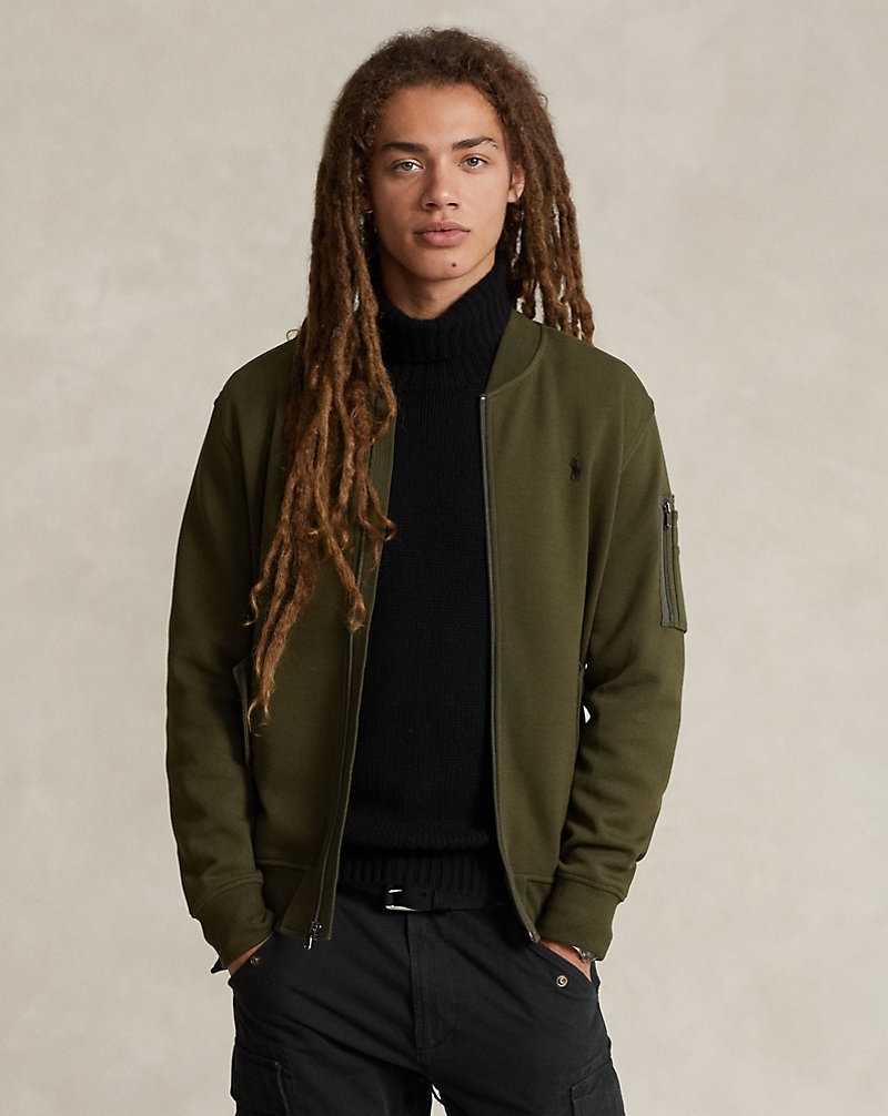 Chamarras Ralph Lauren Double-Knit Bomber Hombre Verde Oliva | ZLTHXCR-69 - vista 1