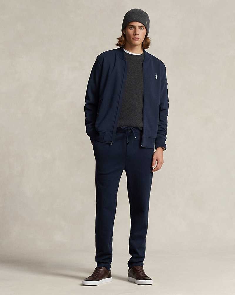 Chamarras Ralph Lauren Double-Knit Bomber Hombre Azul Marino | ITVCKEX-95 - vista 3