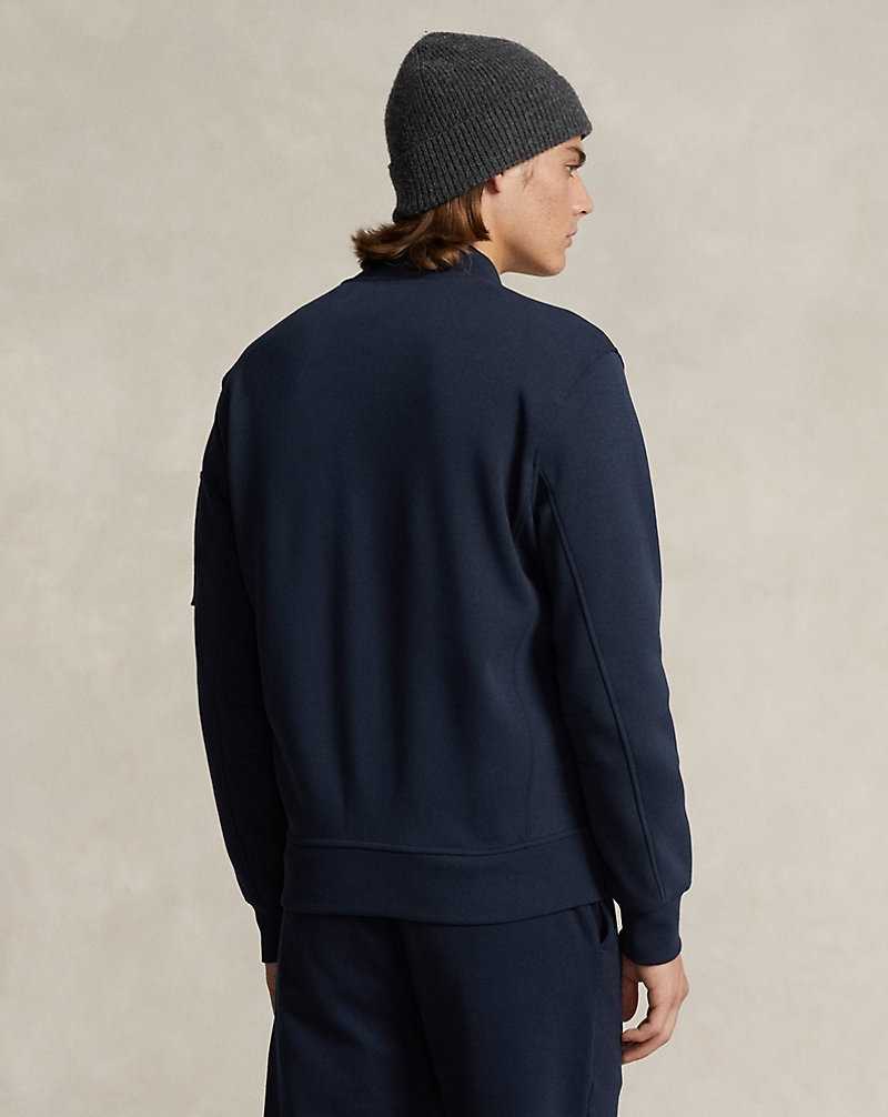 Chamarras Ralph Lauren Double-Knit Bomber Hombre Azul Marino | ITVCKEX-95 - vista 4